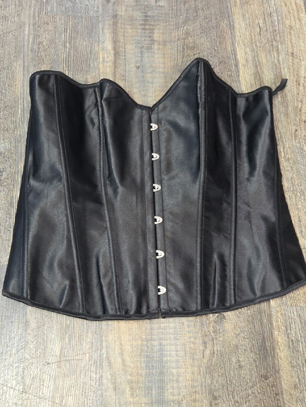 Black Satin Corset